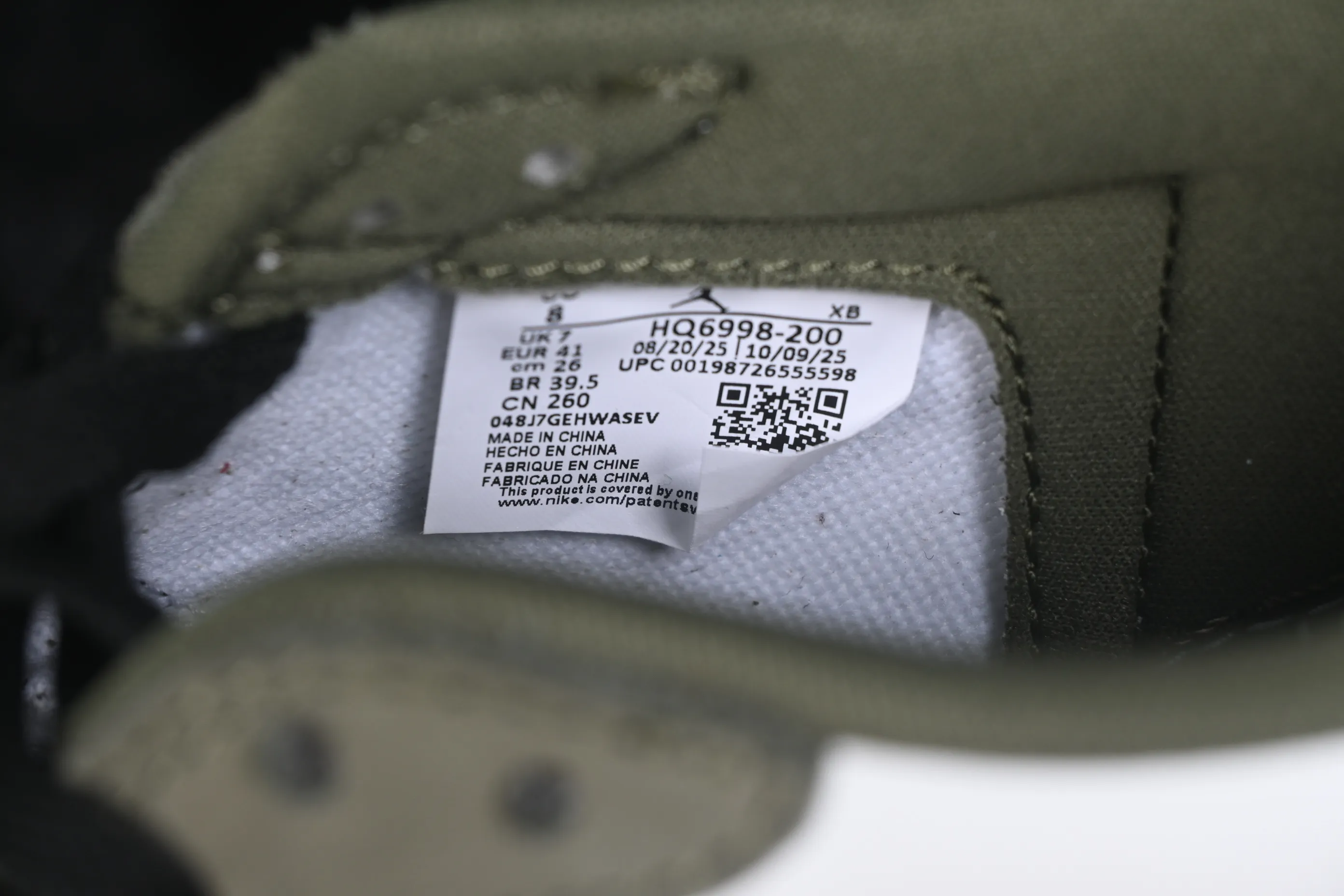 All categories Air Jordan Jordan series basketball shoes Air Jordan 1 Low Air Jordan 1 Low OG "Medium Olive" AJ1 Joe 1 joint model olive green low-top retro cultural basketball shoes HQ6998-200
